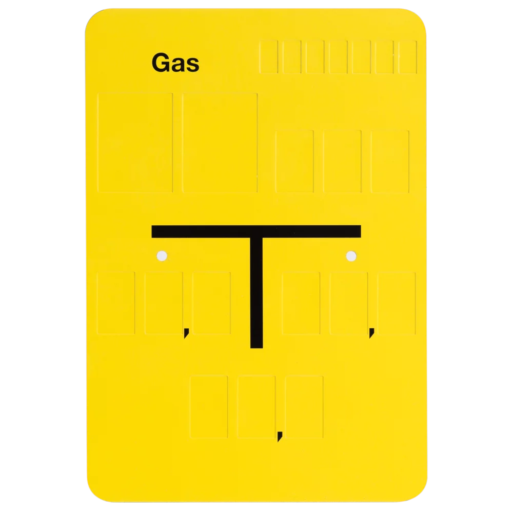 MarkiT Dükerschild - Gas-Düker