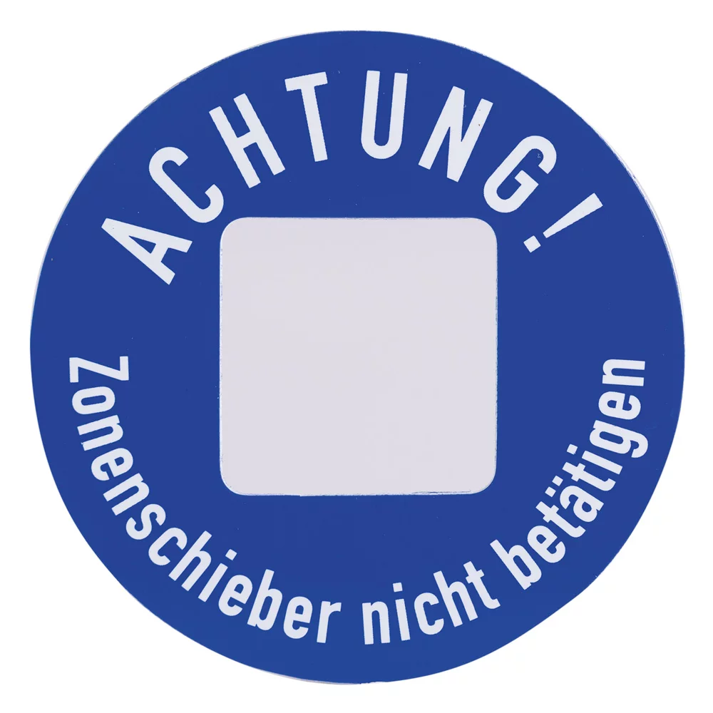 MarkiT Kennzeichnungsschild - gelb / rot / blau